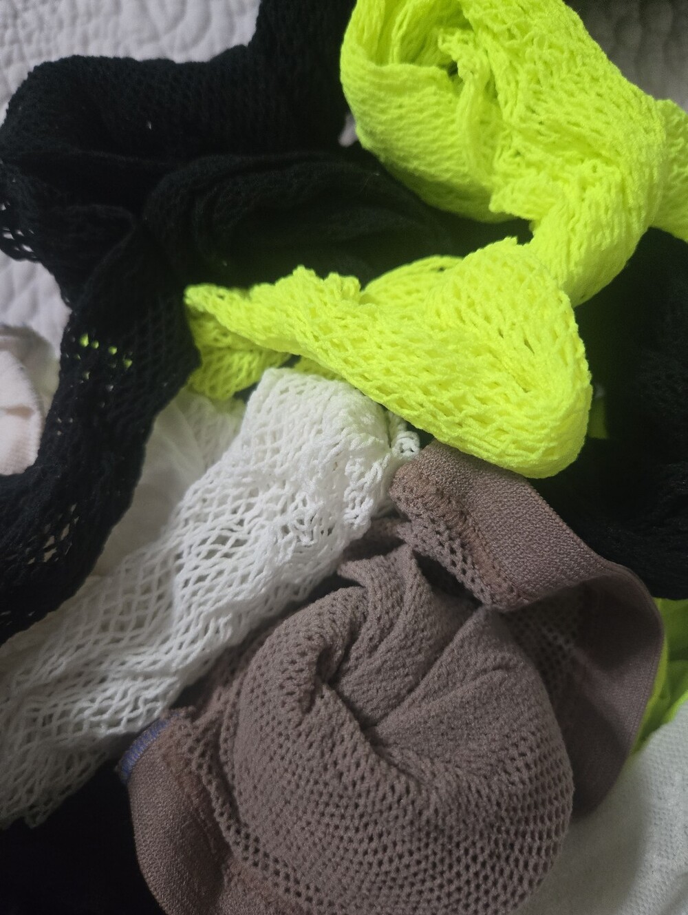 Fishnet Hose 5 Pairs -  Sz S